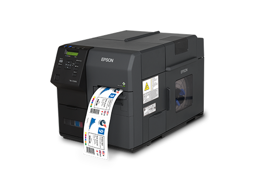 愛普生（EPSON） TM-C7520G彩色標簽打印機 工業(yè)級噴墨不干膠打印機 條碼打印機 高清 TM-C7520G標配+原裝回卷器